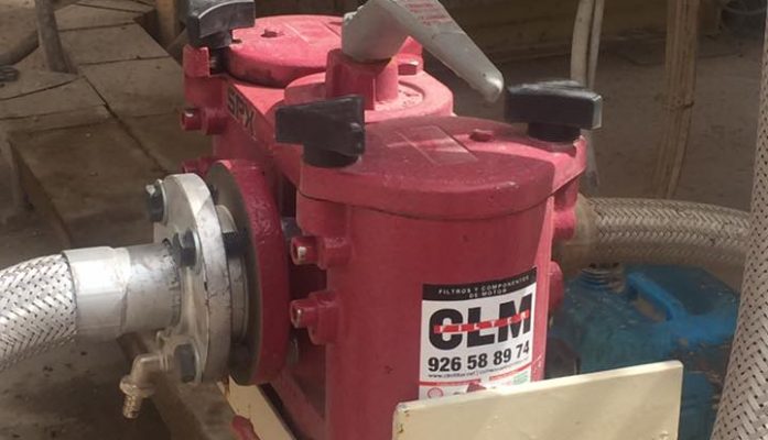 MONTAJE INDUSTRIAL DE FILTRO IMANTADO PARA LIMPIEZA DE BETÚN ASFALTICO
